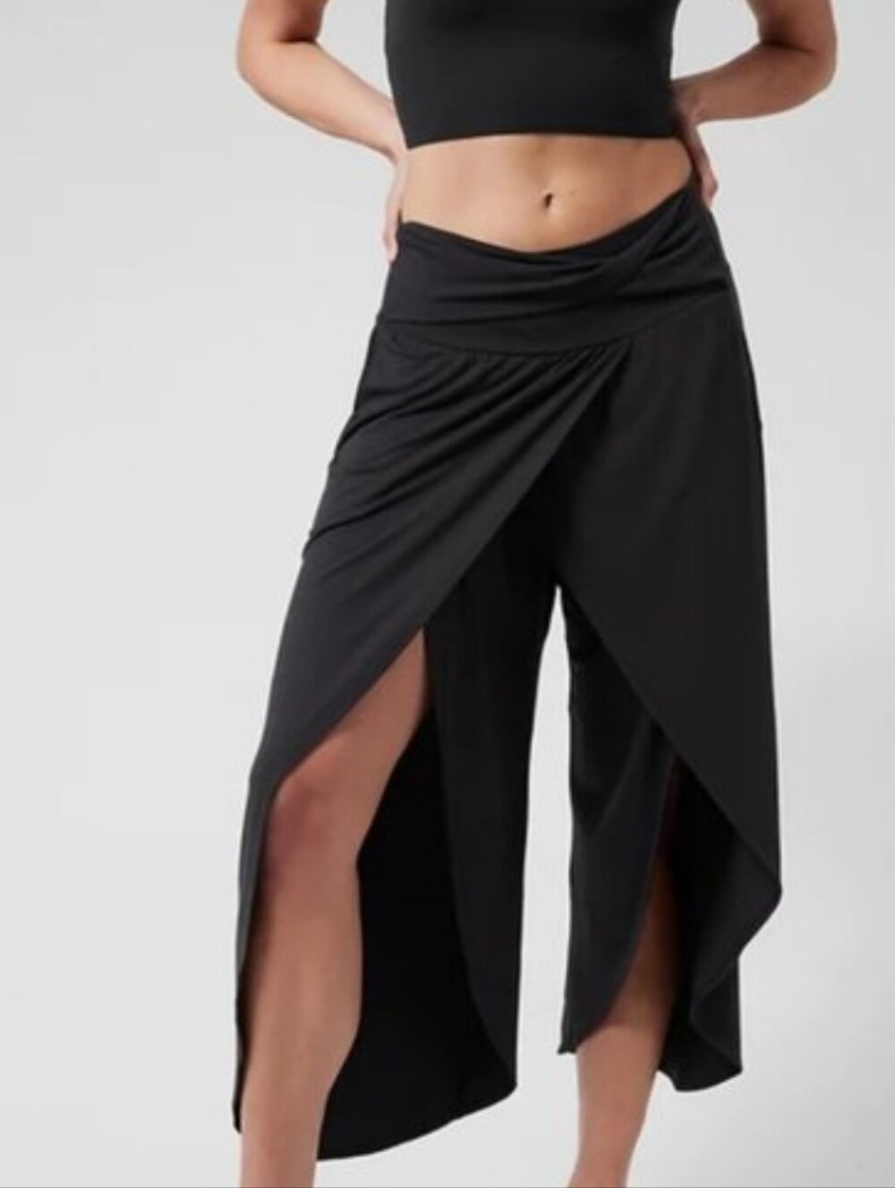 2 Athleta Release Yoga Wrap Palazzo Pants 2 Pairs